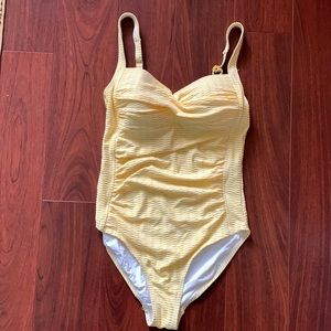 NipTuck one piece yellow swimsuit